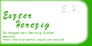 eszter herczig business card